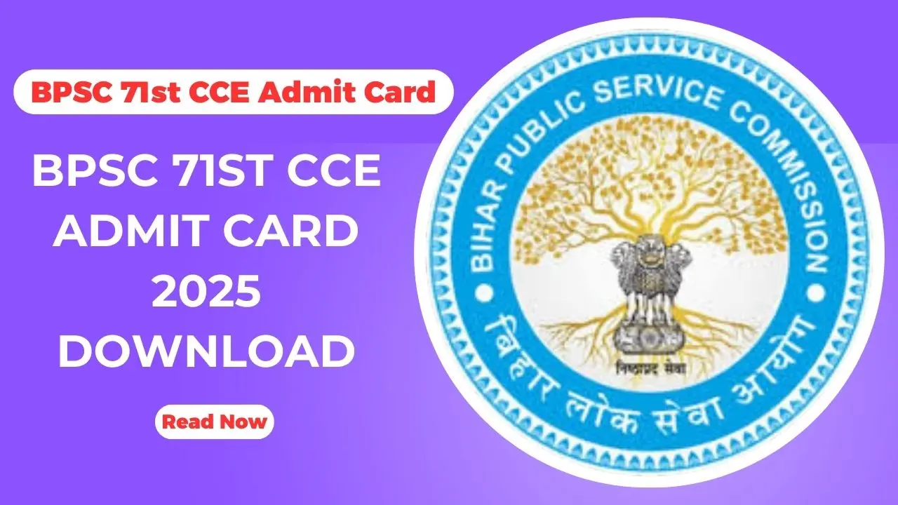 BPSC 71st CCE Admit Card Download