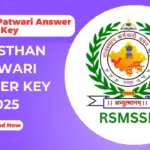 Rajasthan Patwari Answer Key 2025 Download PDF